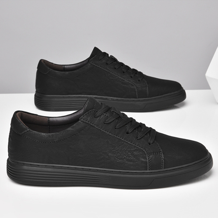 Lusso Italia Tenis de Cuero Genuino