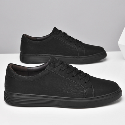 Lusso Italia Tenis de Cuero Genuino