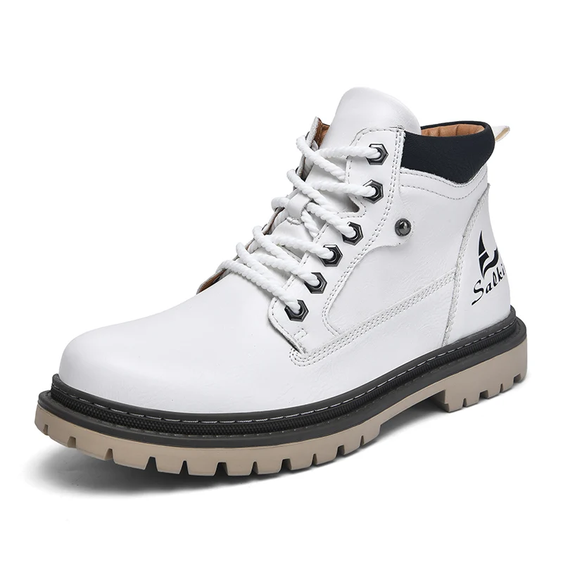 Outlander Botas de Cuero Genuino