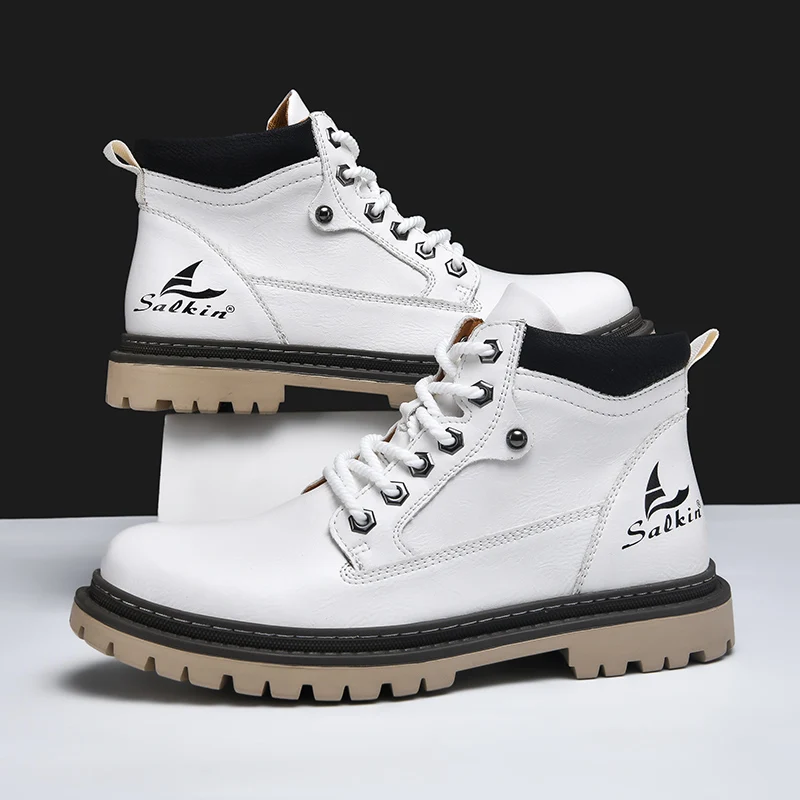 Outlander Botas de Cuero Genuino