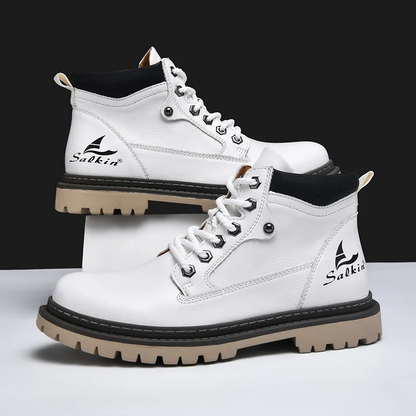 Outlander Botas de Cuero Genuino