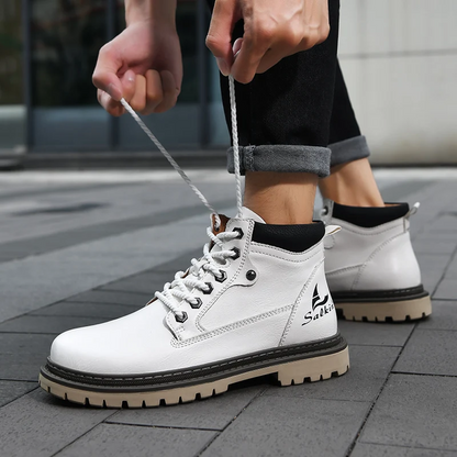 Outlander Botas de Cuero Genuino
