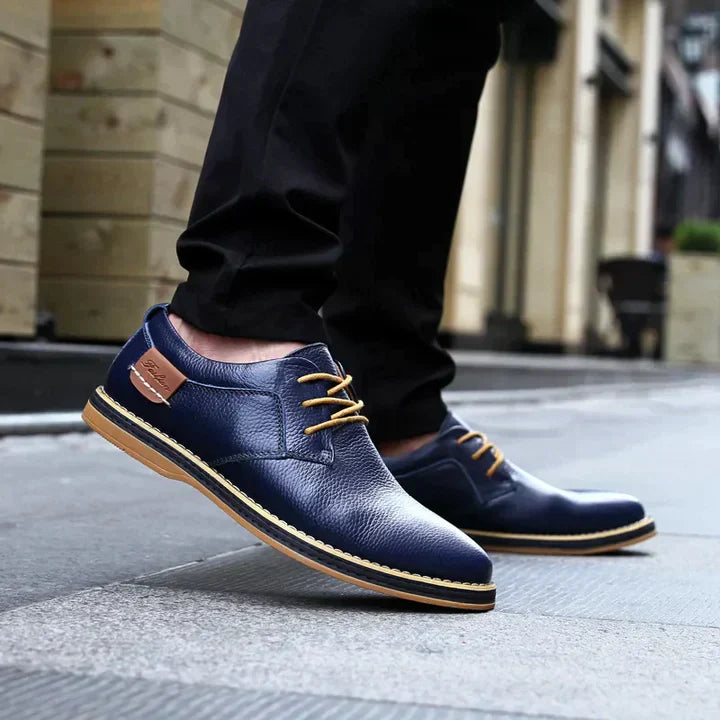 Lucas Wellington Zapatos de Cuero Genuino