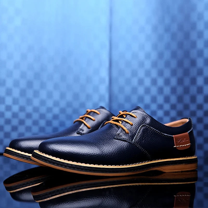Lucas Wellington Zapatos de Cuero Genuino