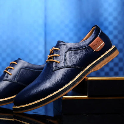 Lucas Wellington Zapatos de Cuero Genuino