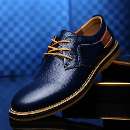 Lucas Wellington Zapatos de Cuero Genuino