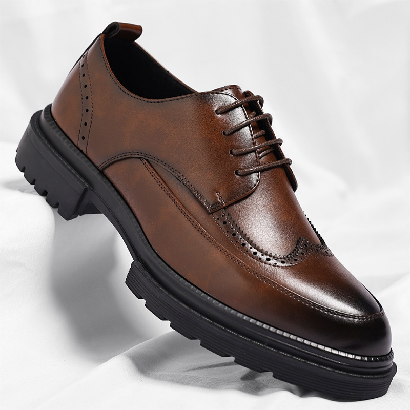 Roberto Zapatos de Vestir de Cuero Genuino