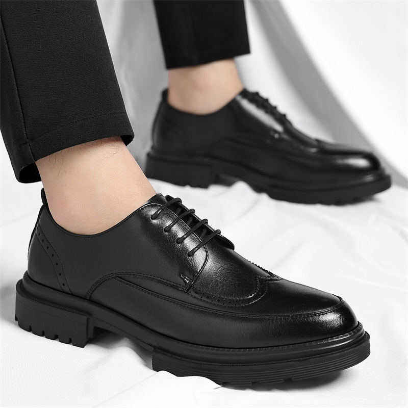 Roberto Zapatos de Vestir de Cuero Genuino
