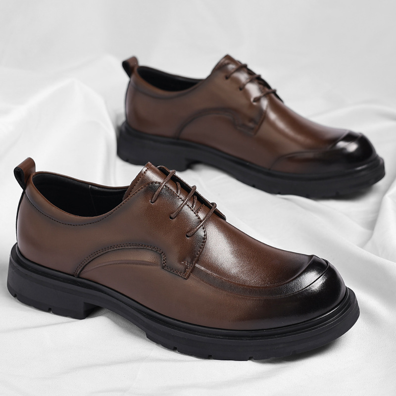 Zapatos de Vestir de Cuero Genuino Franco