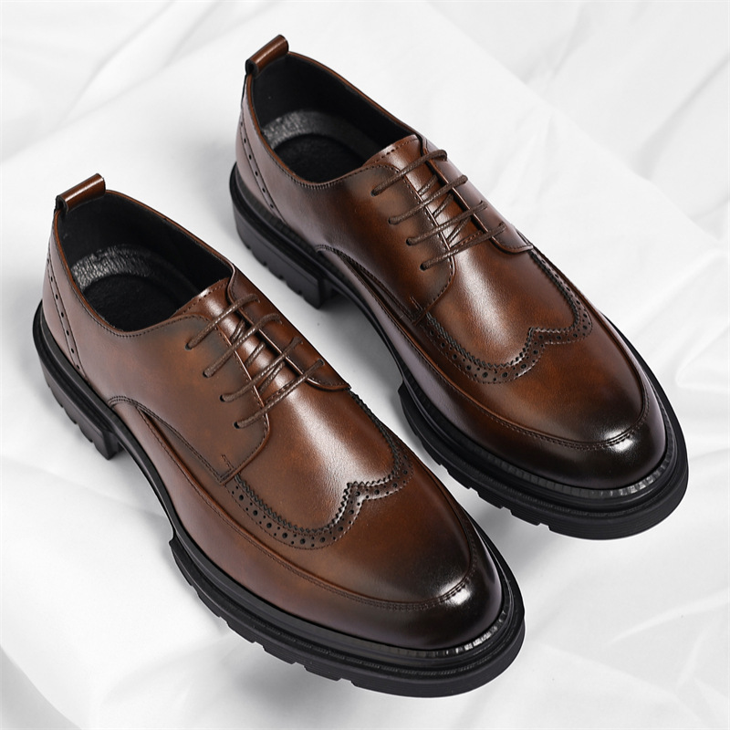Roberto Zapatos de Vestir de Cuero Genuino