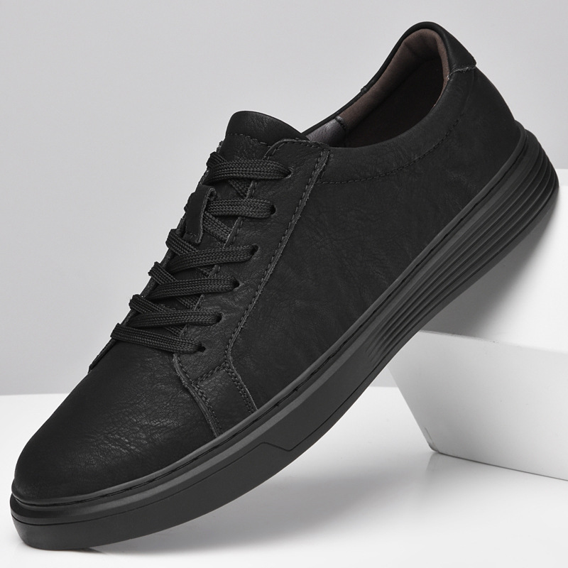 Lusso Italia Tenis de Cuero Genuino