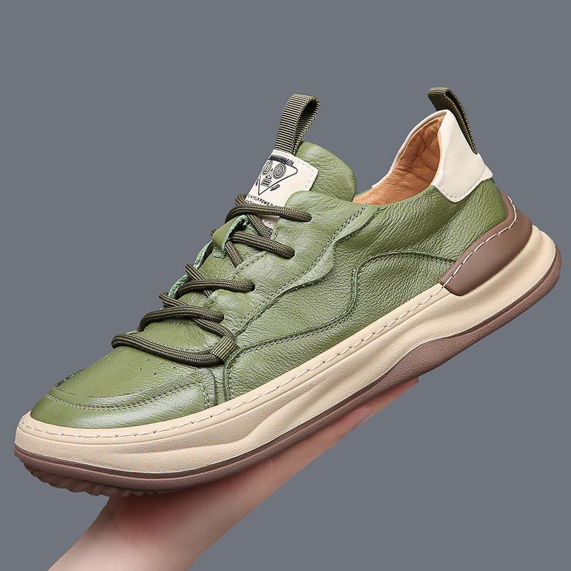 Noble Italiana Zapatillas de Piel Genuina