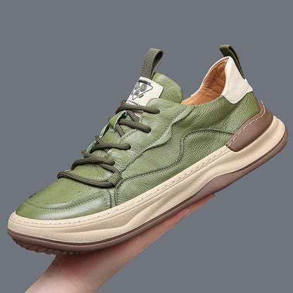 Noble Italiana Zapatillas de Piel Genuina