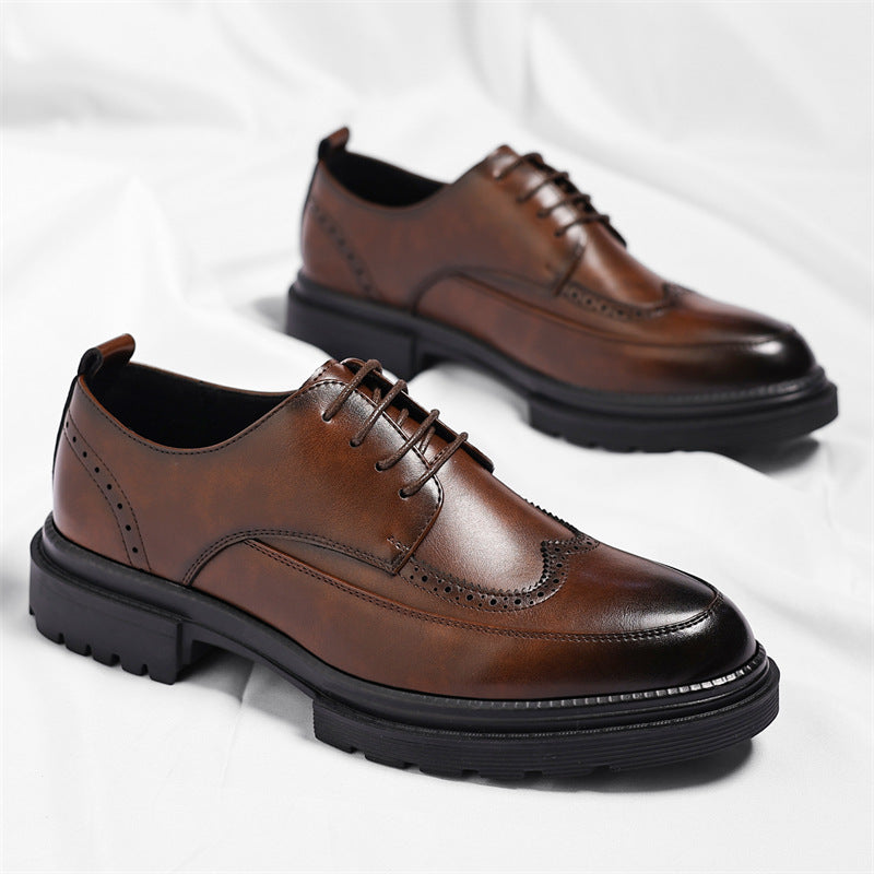 Roberto Zapatos de Vestir de Cuero Genuino