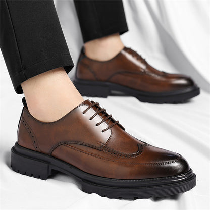 Roberto Zapatos de Vestir de Cuero Genuino