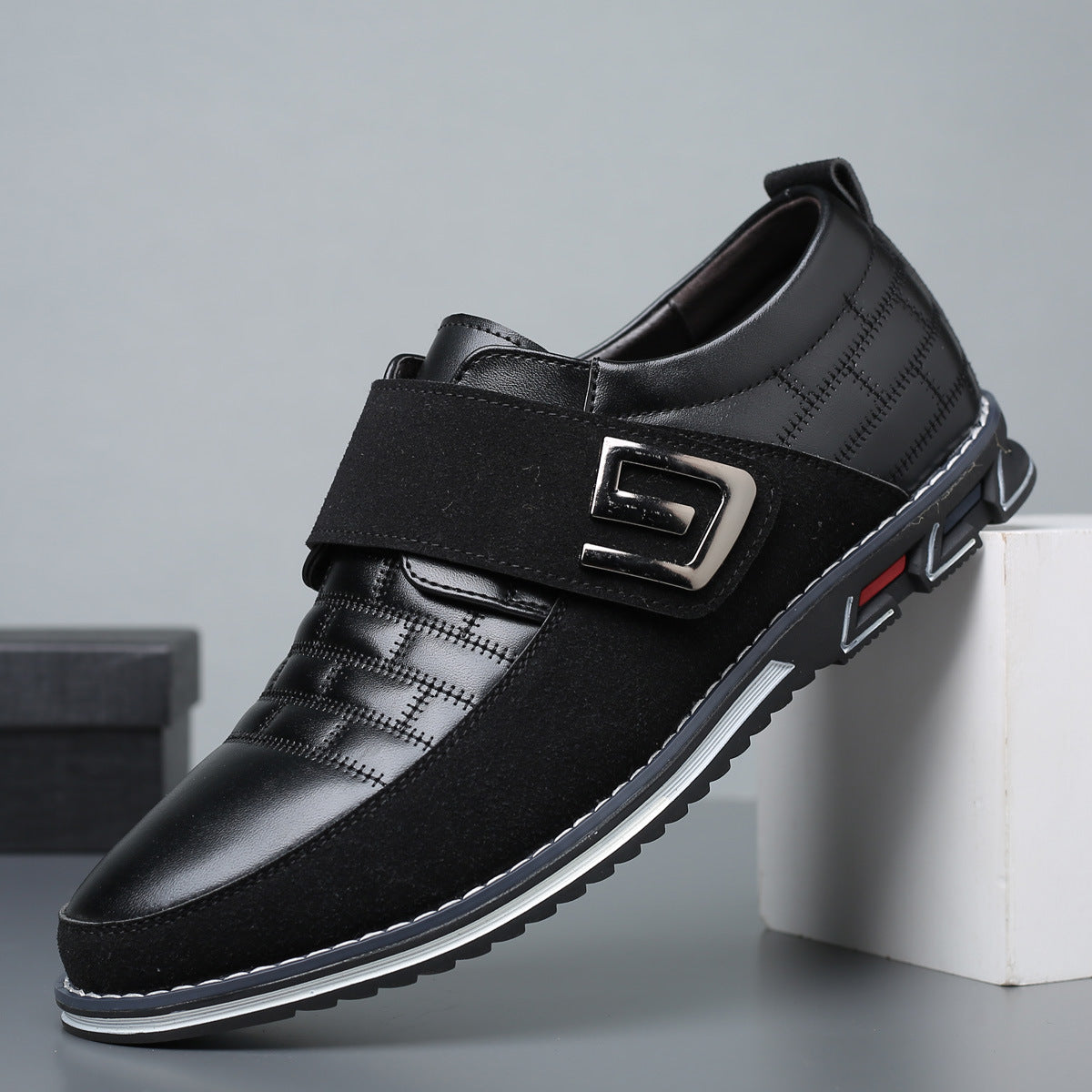 Maverick Zapatos de Cuero sin Cordones
