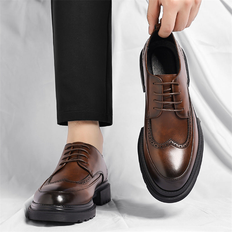 Roberto Zapatos de Vestir de Cuero Genuino