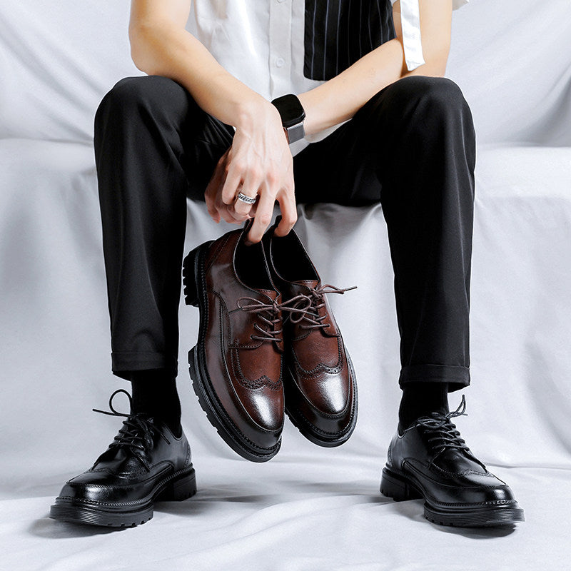Roberto Zapatos de Vestir de Cuero Genuino