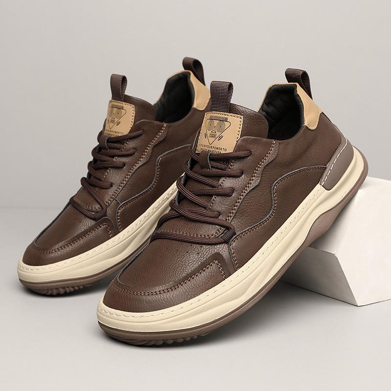 Noble Italiana Zapatillas de Piel Genuina