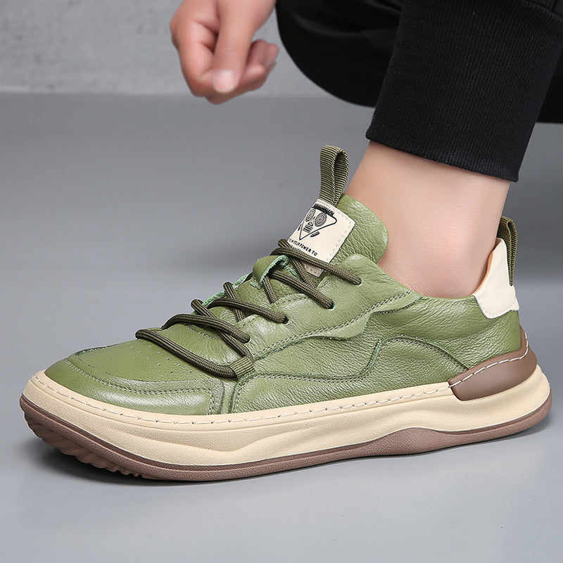 Noble Italiana Zapatillas de Piel Genuina