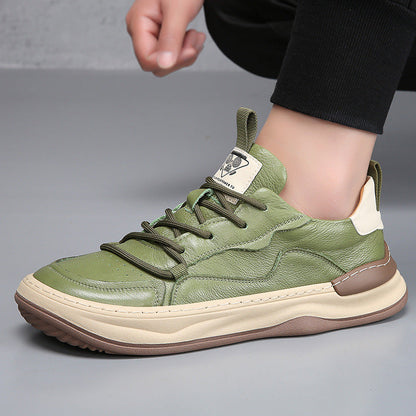 Noble Italiana Zapatillas de Piel Genuina