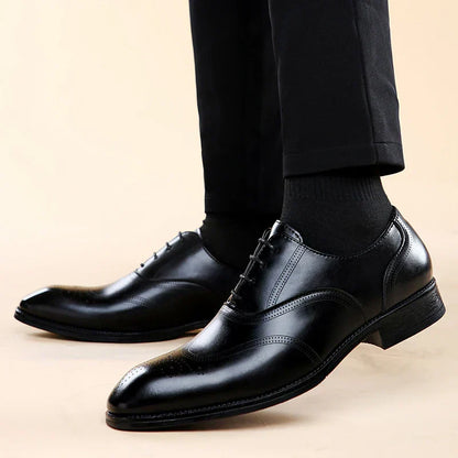 Lucas Zapatos Brogue de Cuero