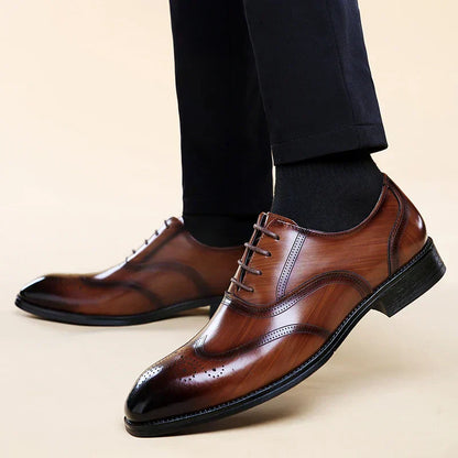 Lucas Zapatos Brogue de Cuero