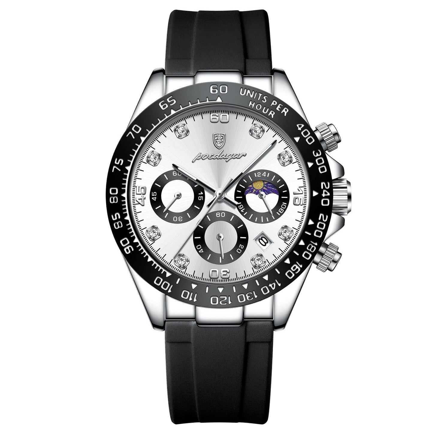 Reloj Poedagar Chronograph Fase Date