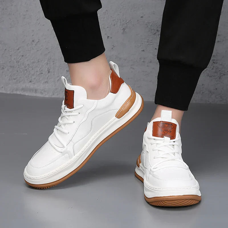 Noble Italiana Zapatillas de Piel Genuina