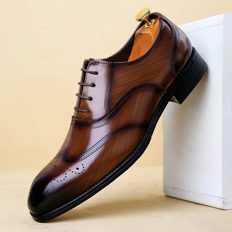Lucas Zapatos Brogue de Cuero