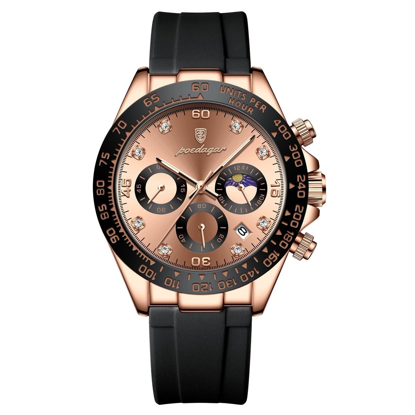 Reloj Poedagar Chronograph Fase Date