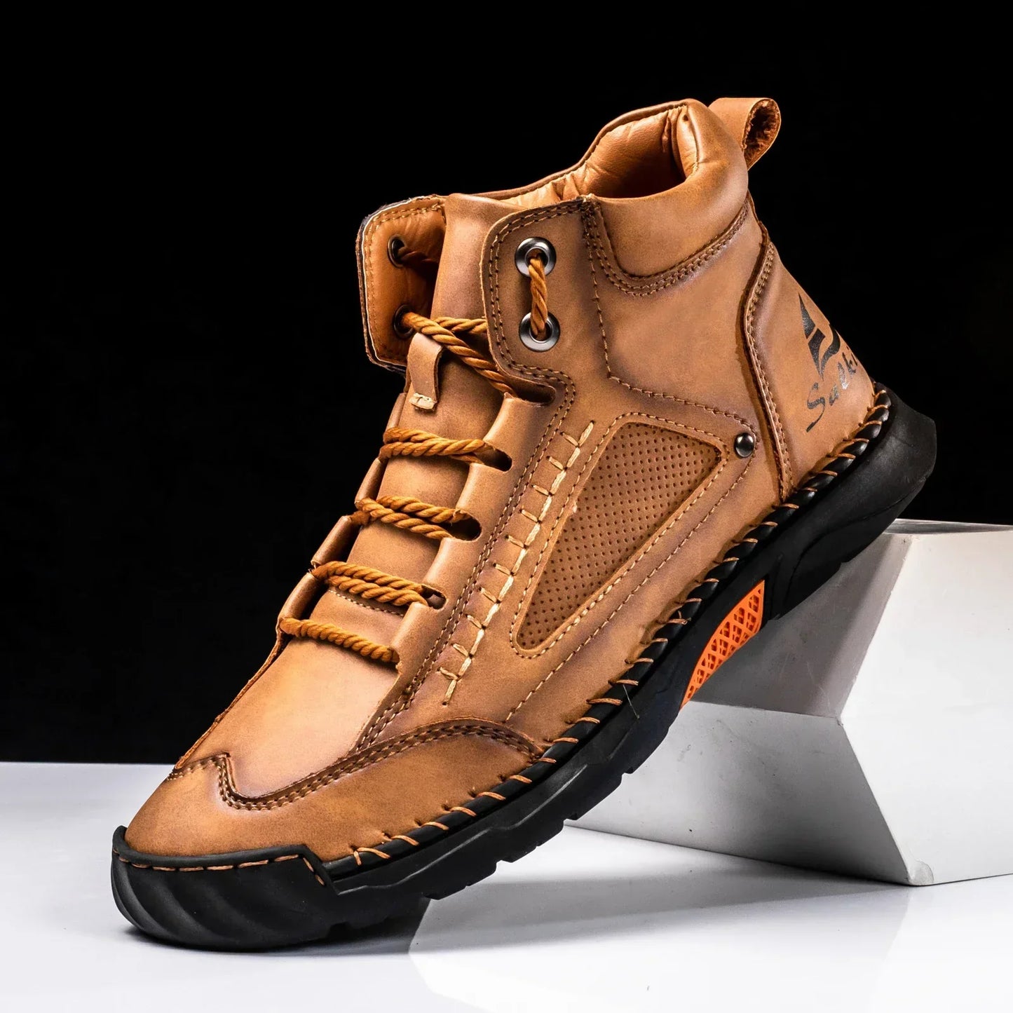 St. Moritz Zapatos de Cuero Caña Alta