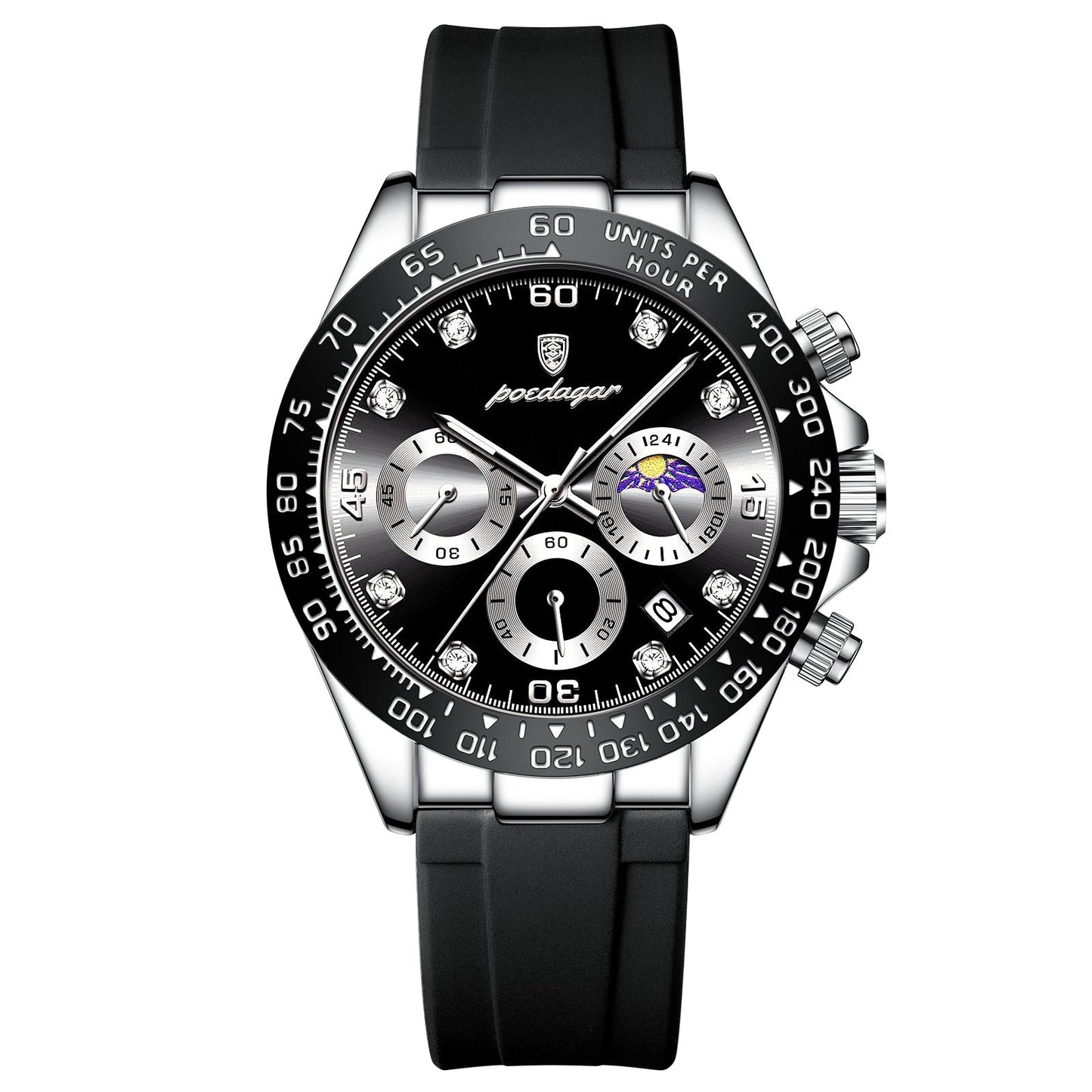 Reloj Poedagar Chronograph Fase Date