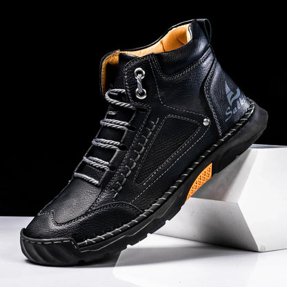 St. Moritz Zapatos de Cuero Caña Alta