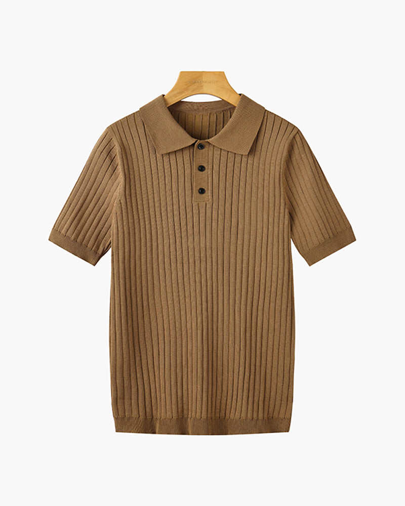 GIMCHEON Playera Polo Tejida