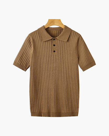 GIMCHEON Playera Polo Tejida