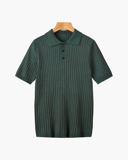 GIMCHEON Playera Polo Tejida