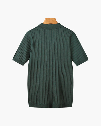 GIMCHEON Playera Polo Tejida