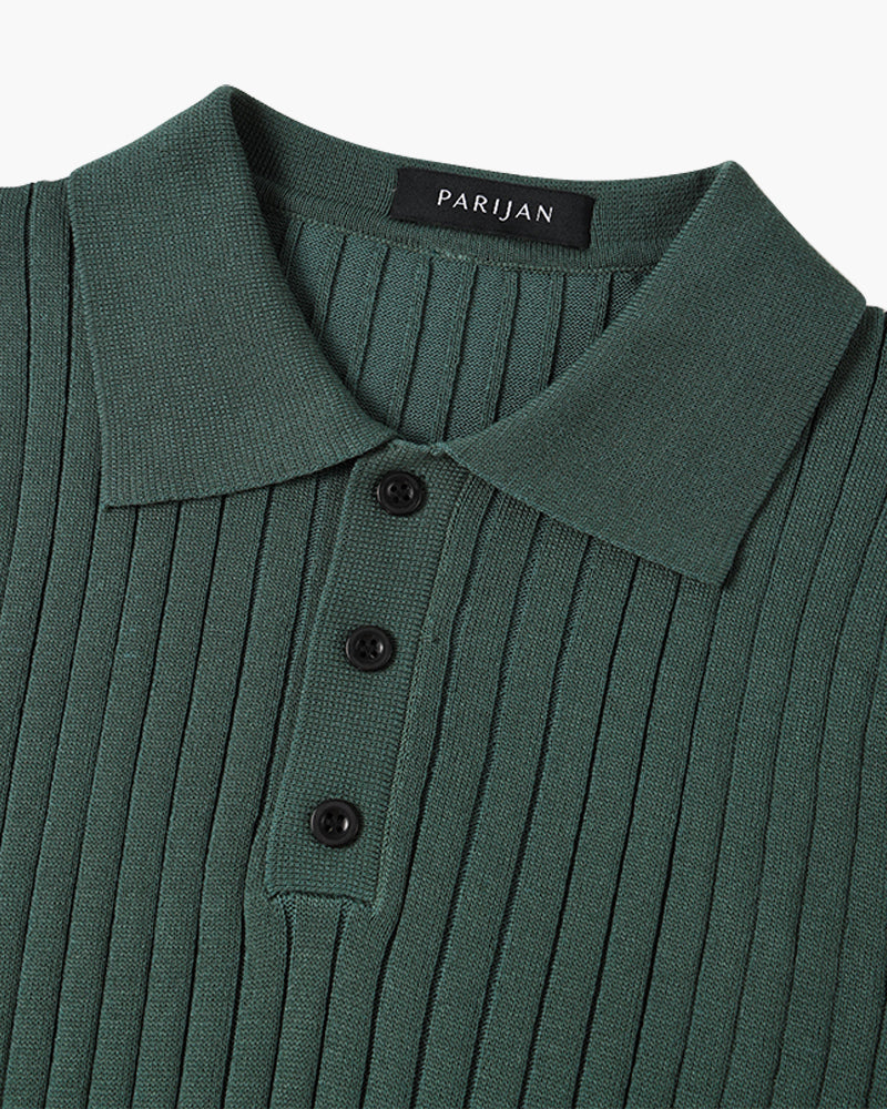 GIMCHEON Playera Polo Tejida
