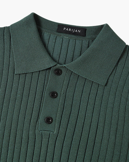 GIMCHEON Playera Polo Tejida