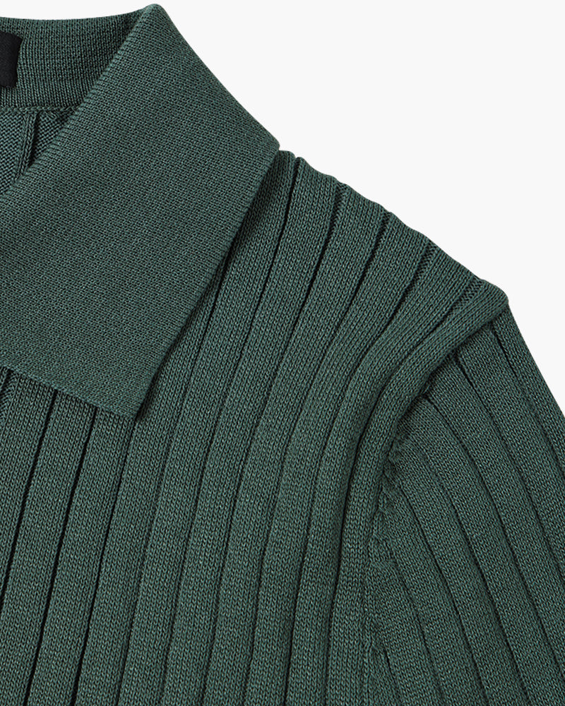 GIMCHEON Playera Polo Tejida