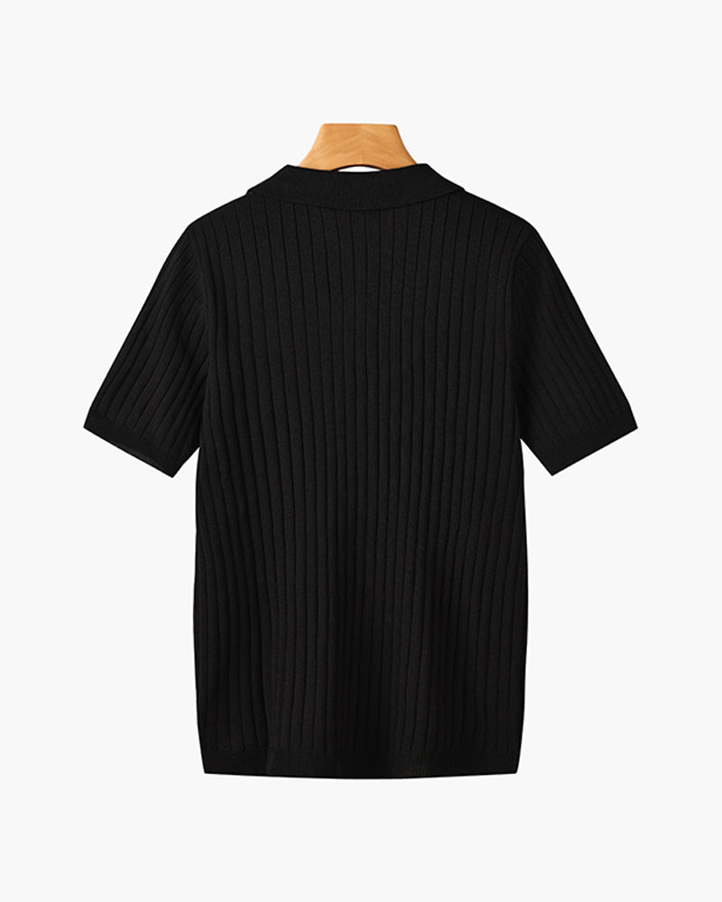 GIMCHEON Playera Polo Tejida