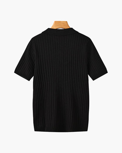 GIMCHEON Playera Polo Tejida