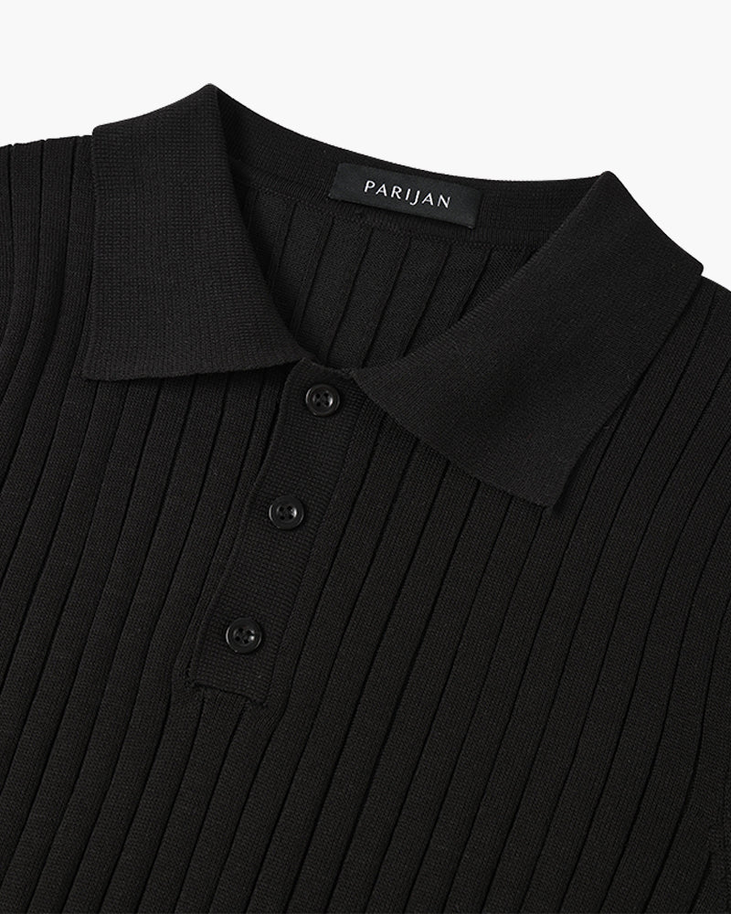 GIMCHEON Playera Polo Tejida