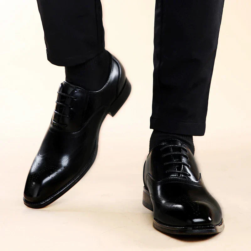 Lucas Zapatos Brogue de Cuero