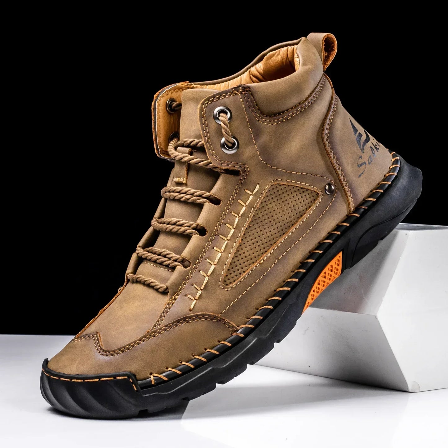 St. Moritz Zapatos de Cuero Caña Alta