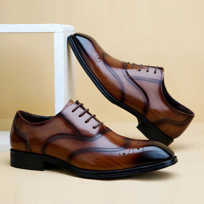 Lucas Zapatos Brogue de Cuero