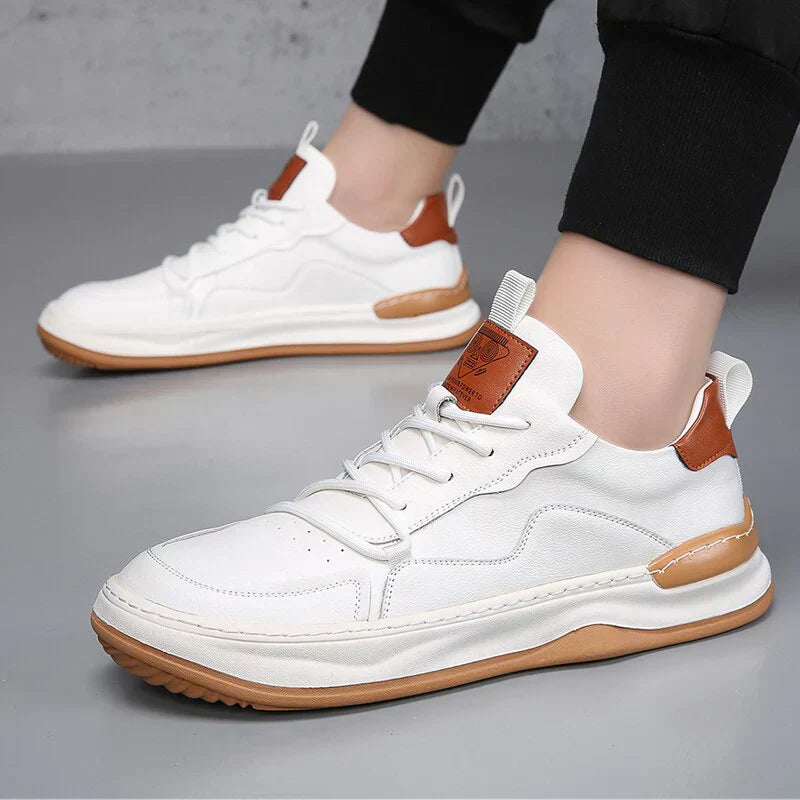Noble Italiana Zapatillas de Piel Genuina
