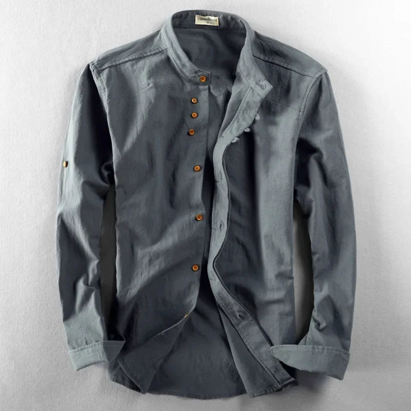 Asuka Japanese Camisa de Lino