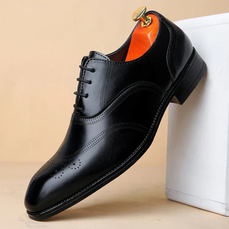 Lucas Zapatos Brogue de Cuero